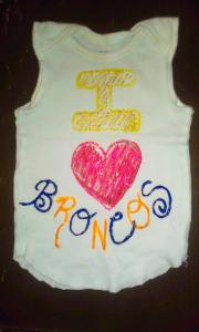 My'isha's Bronco sleeveless onesie